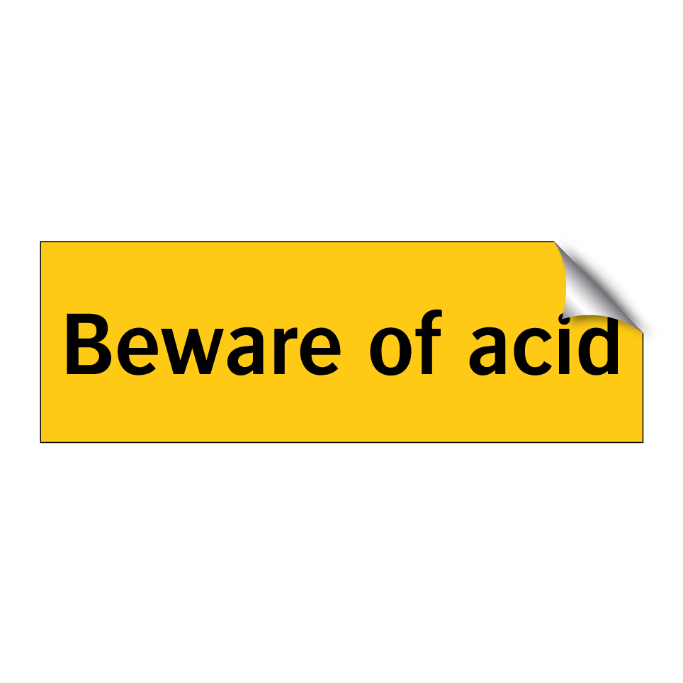 Beware of acid