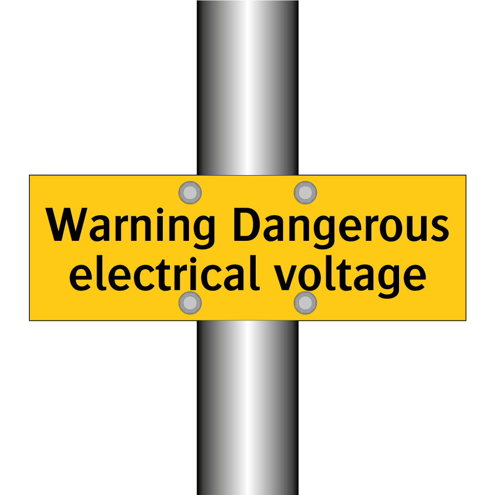 Warning Dangerous electrical voltage