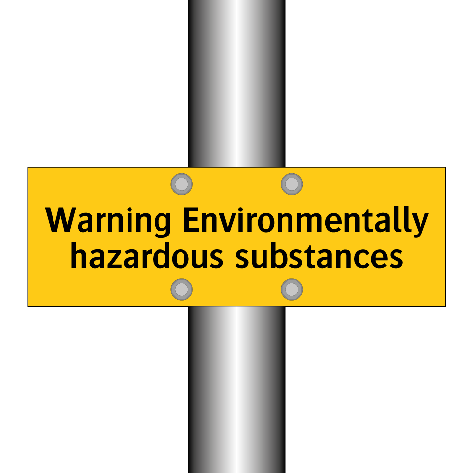 Warning Environmentally hazardous substances