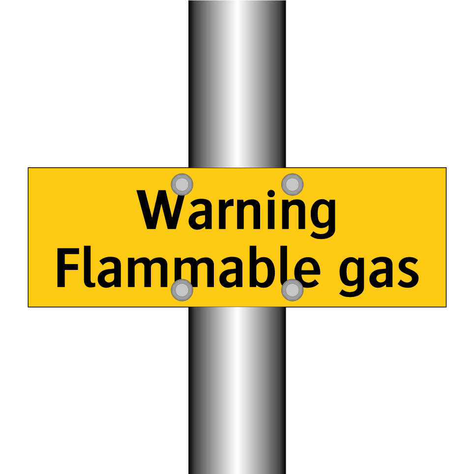 Warning Flammable gas