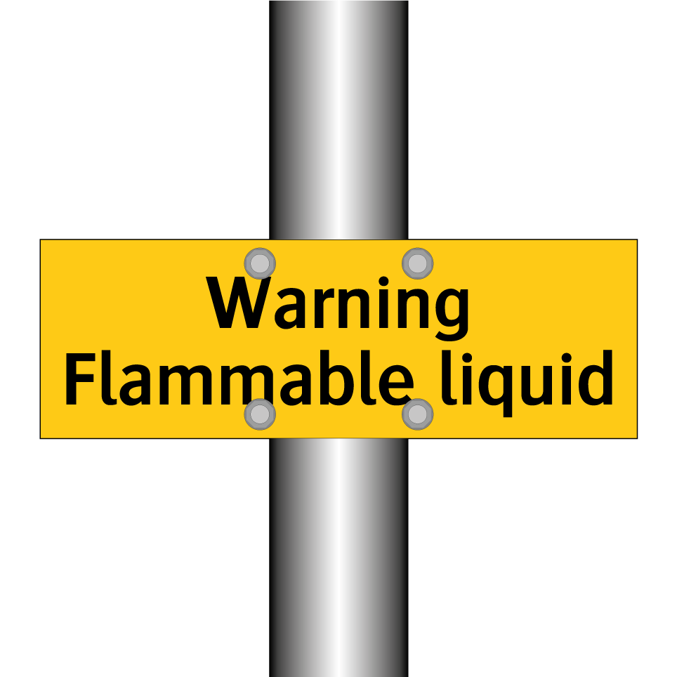 Warning Flammable liquid