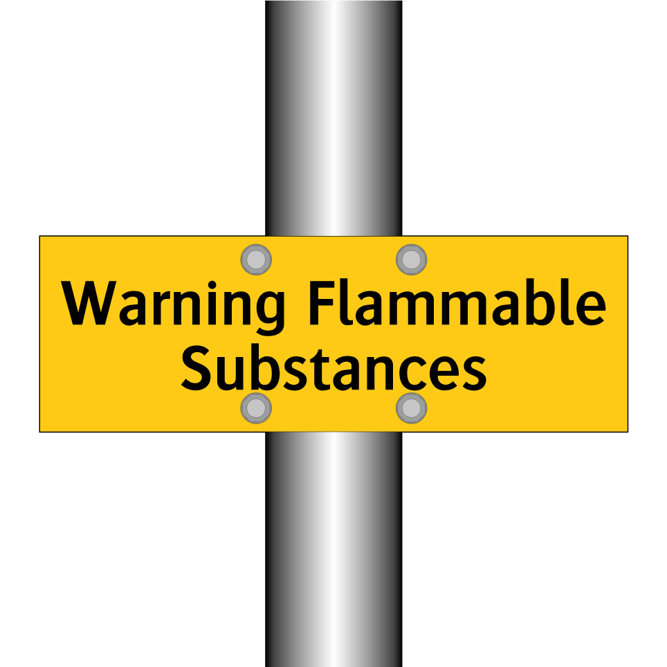 Warning Flammable Substances