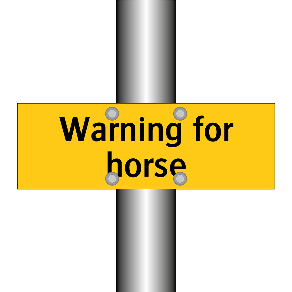 Warning for horse