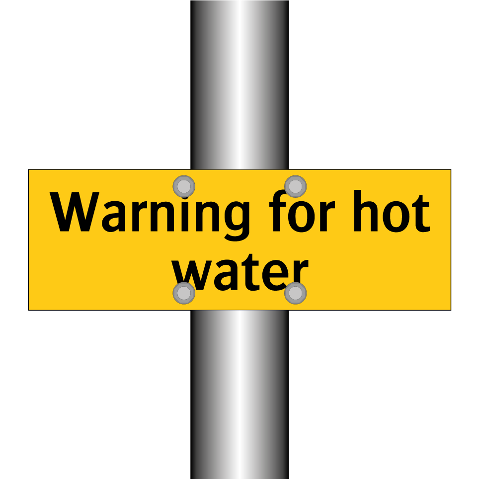 Warning for hot water