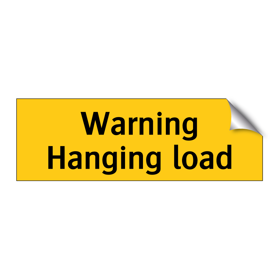Warning Hanging load