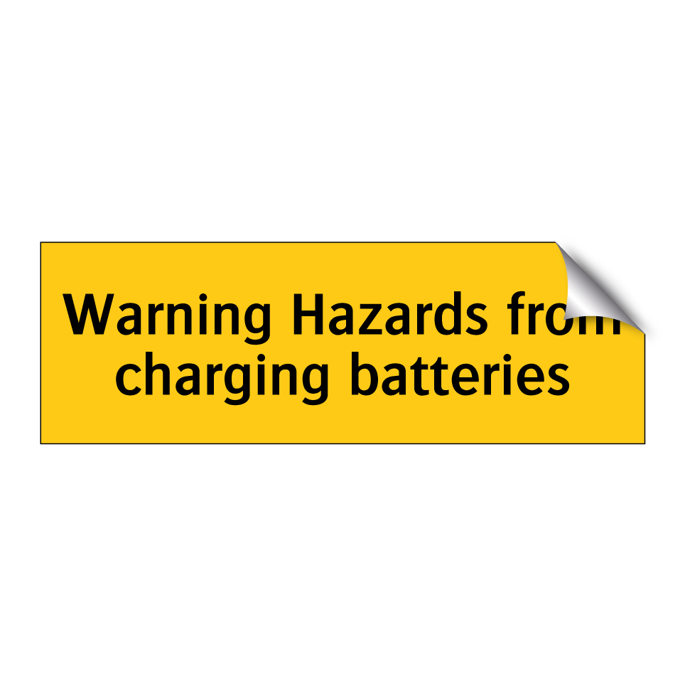 Warning Hazards from charging batteries