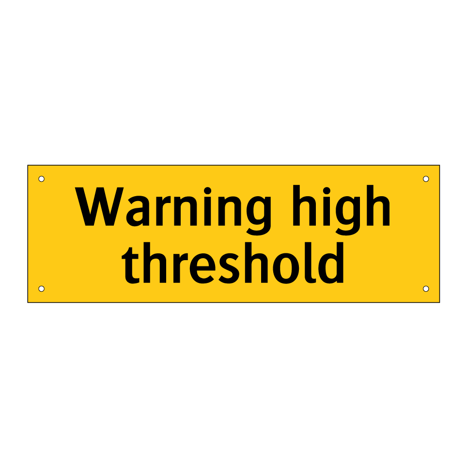Warning high threshold