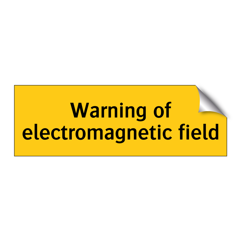 Warning of electromagnetic field