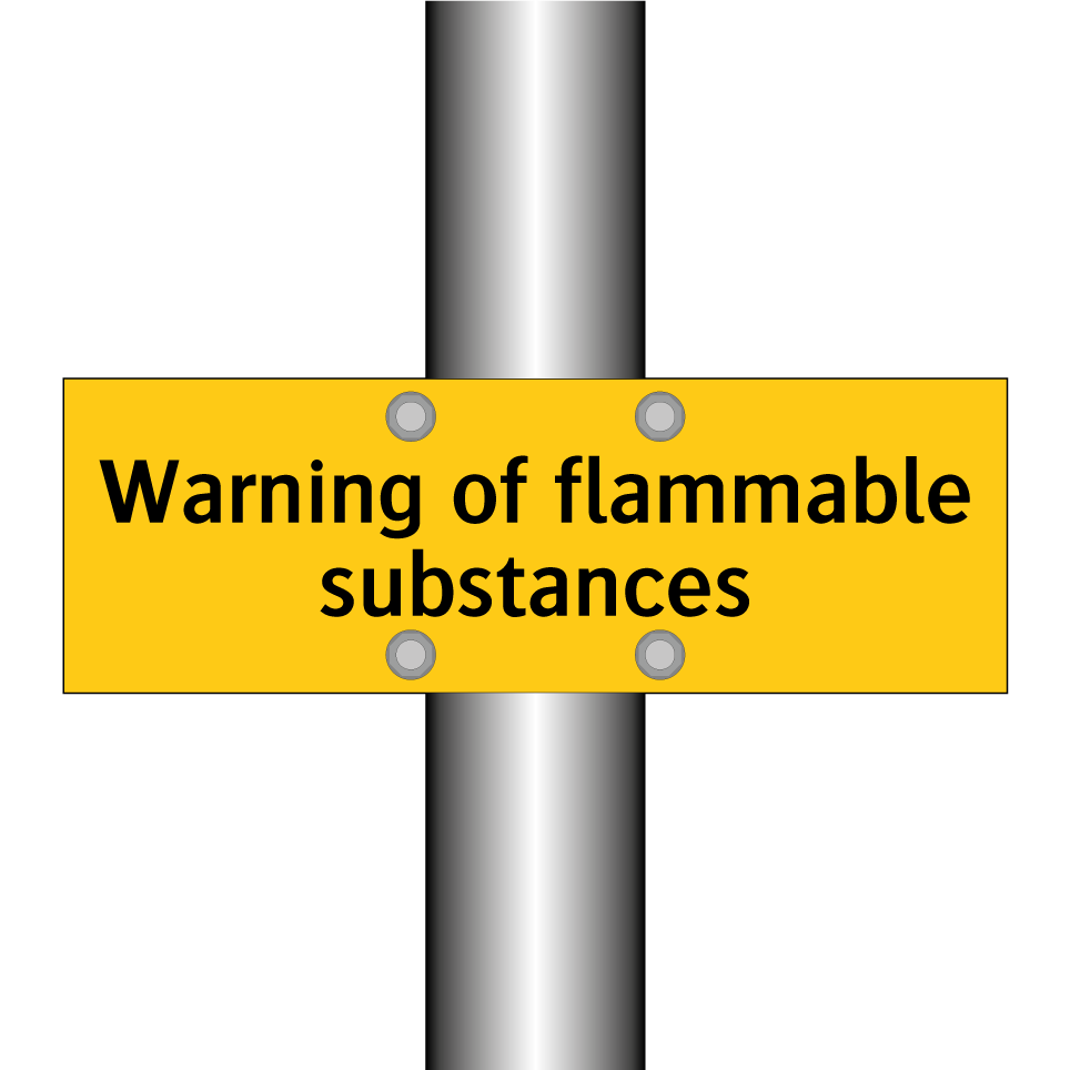 Warning of flammable substances