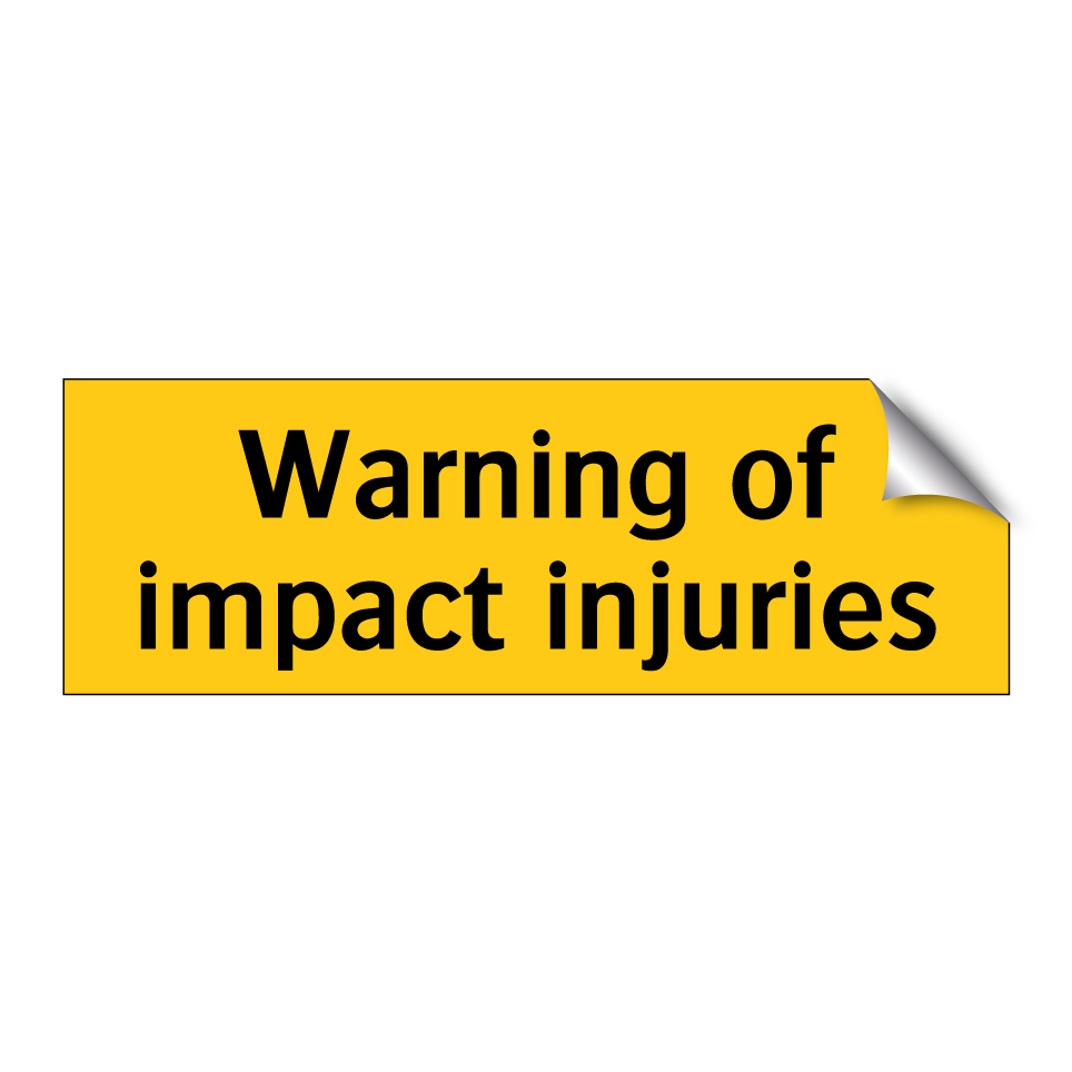 Warning of impact injuries