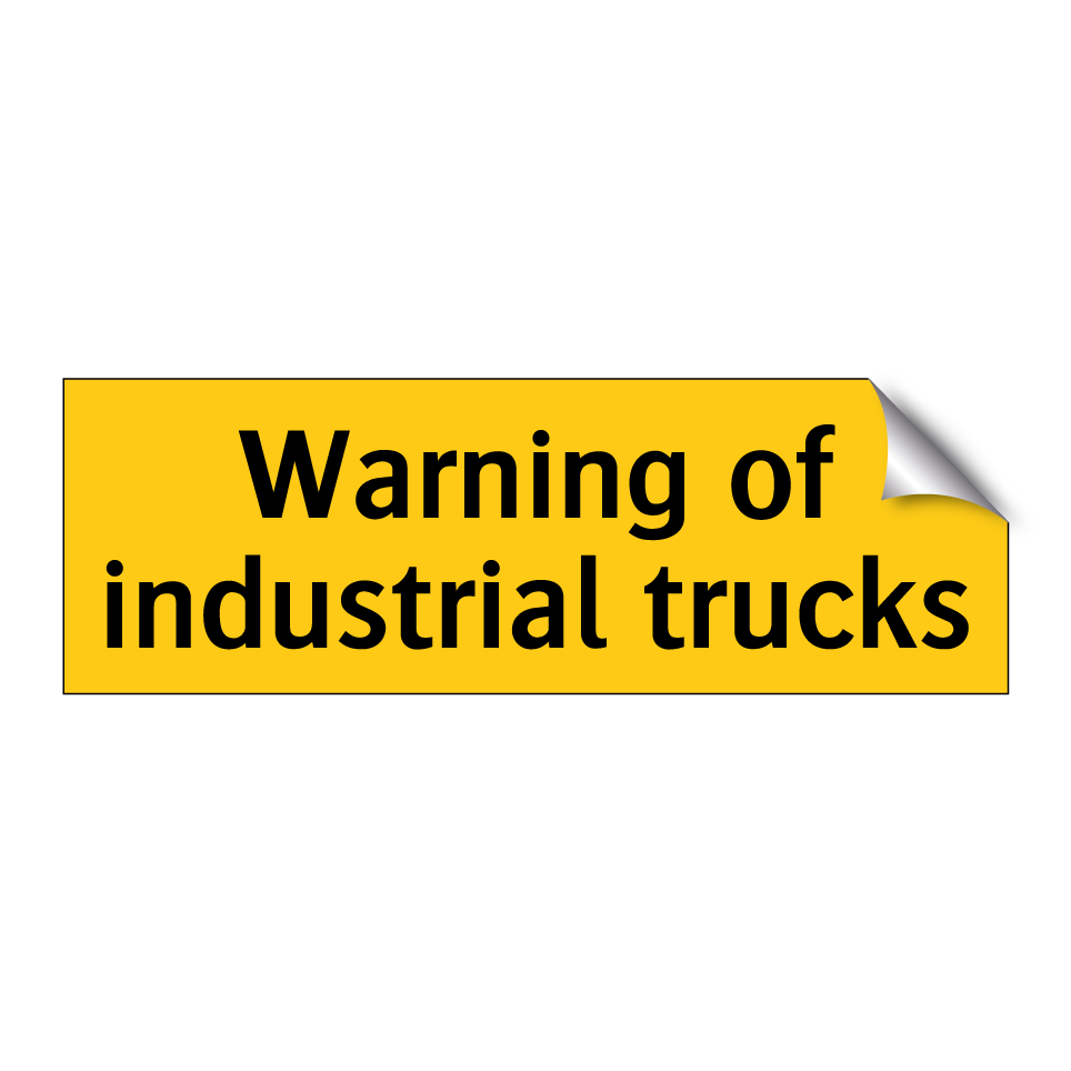 Warning of industrial trucks