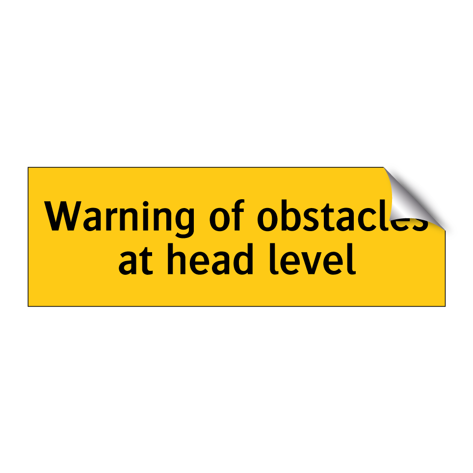 Warning of obstacles at head level