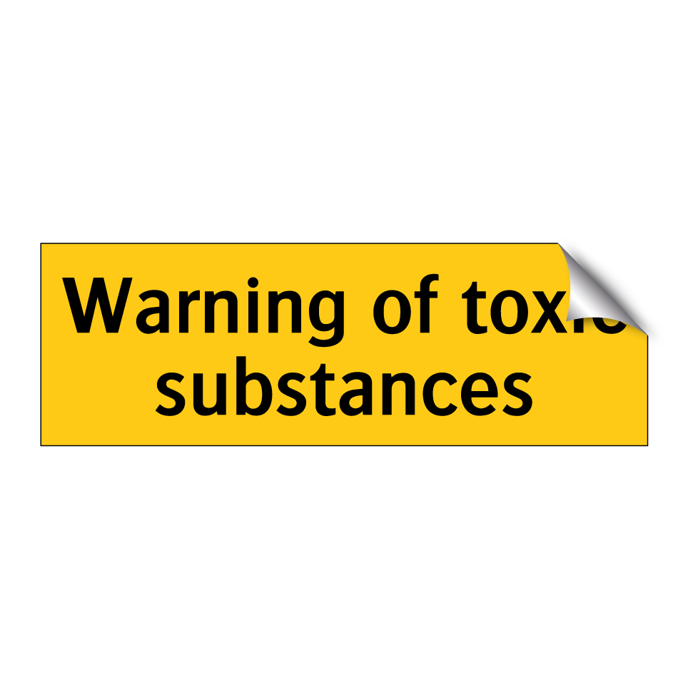 Warning of toxic substances