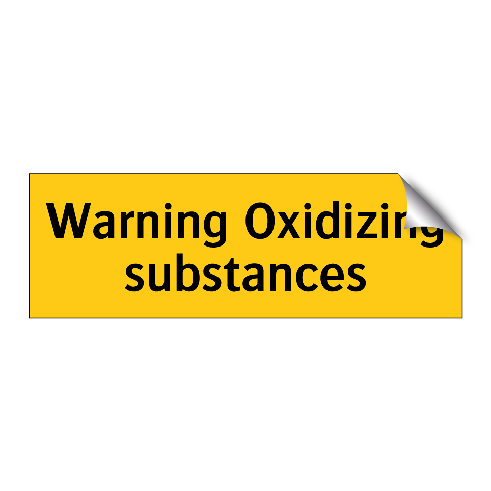 Warning Oxidizing substances