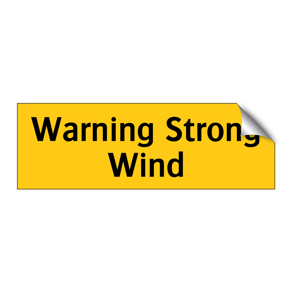 Warning Strong Wind