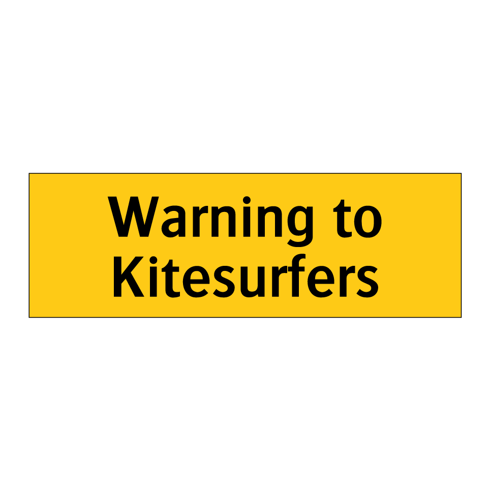 Warning to Kitesurfers