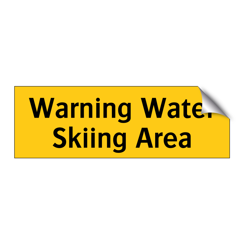 Warning Water Skiing Area