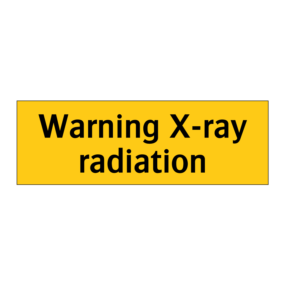 Warning X-ray radiation