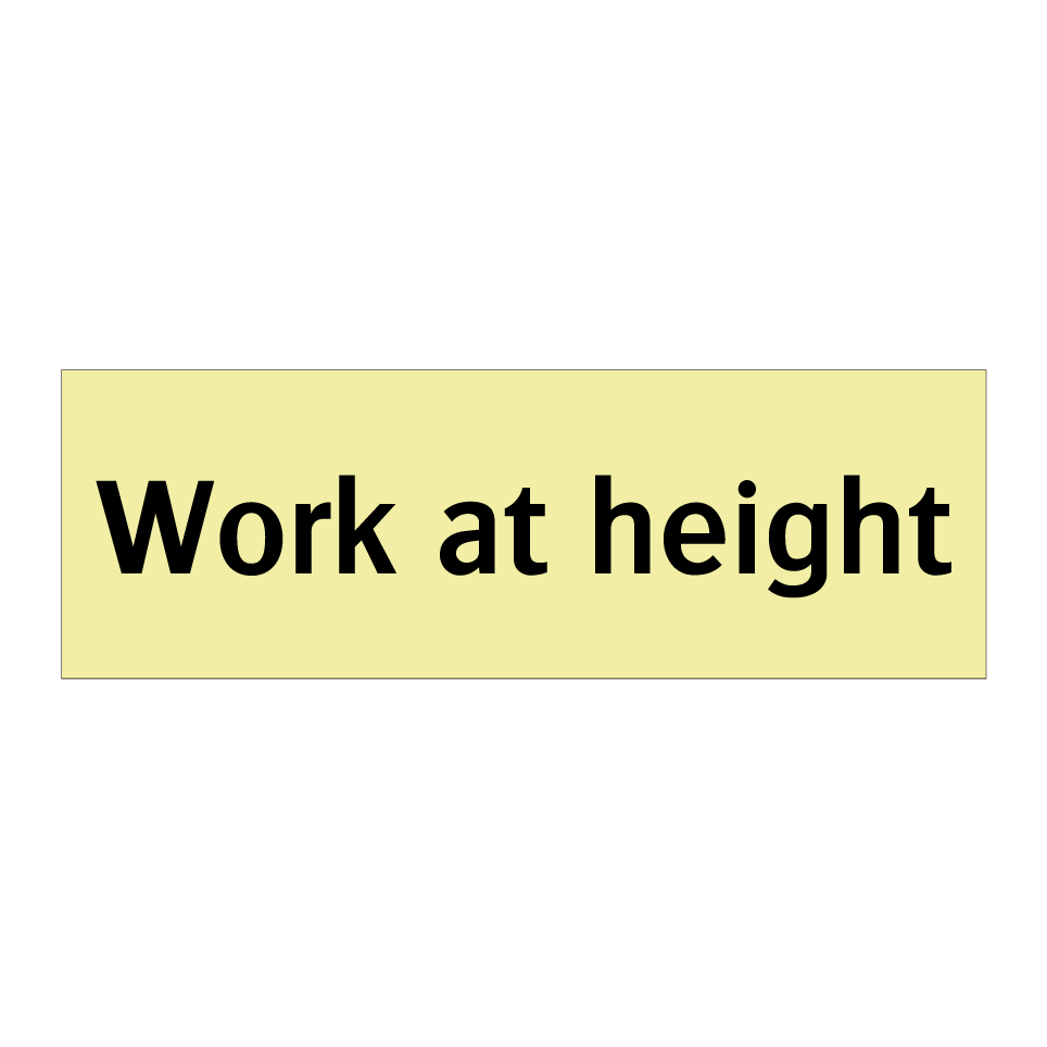 Work at height