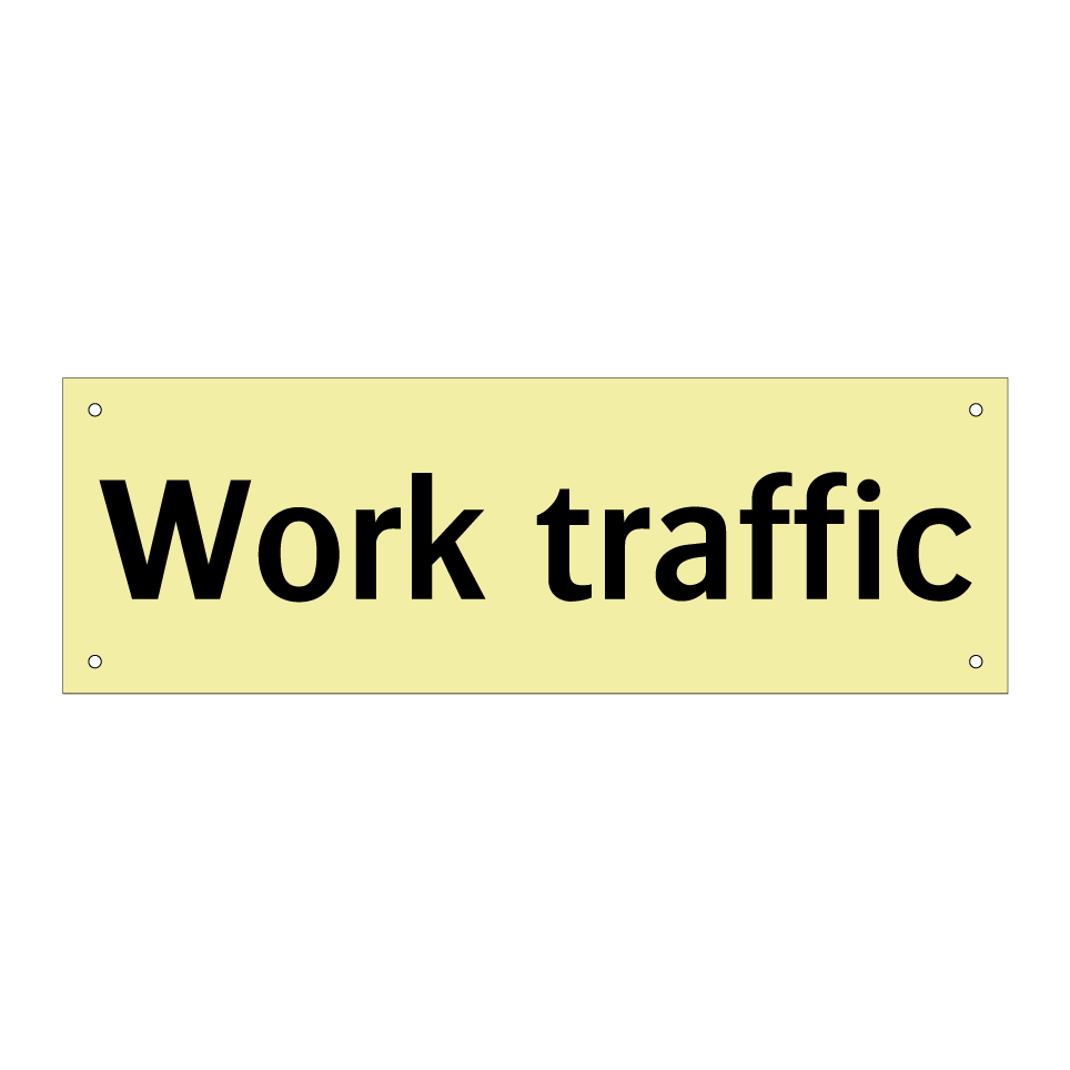 Work traffic