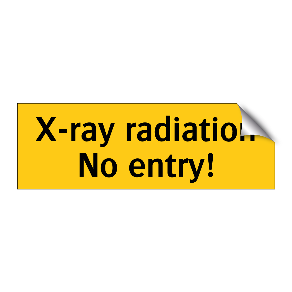 X-ray radiation No entry!