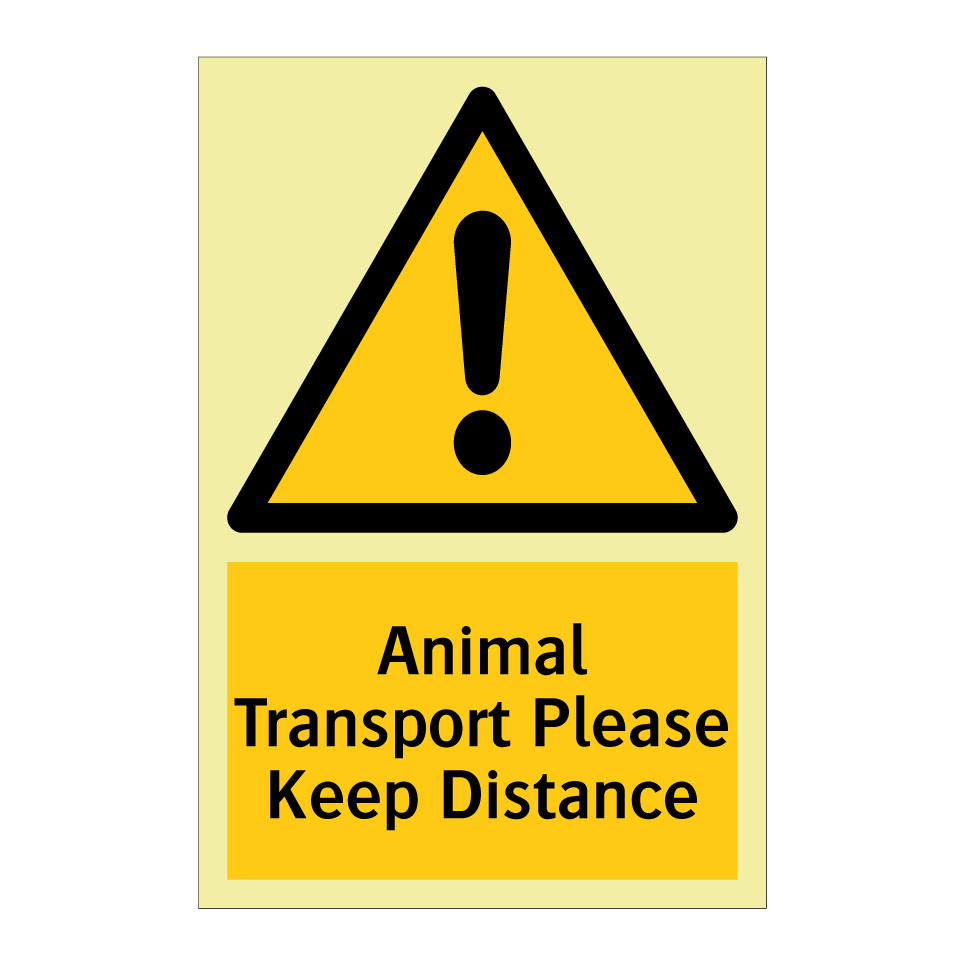 Animal Transport Please Keep Distance