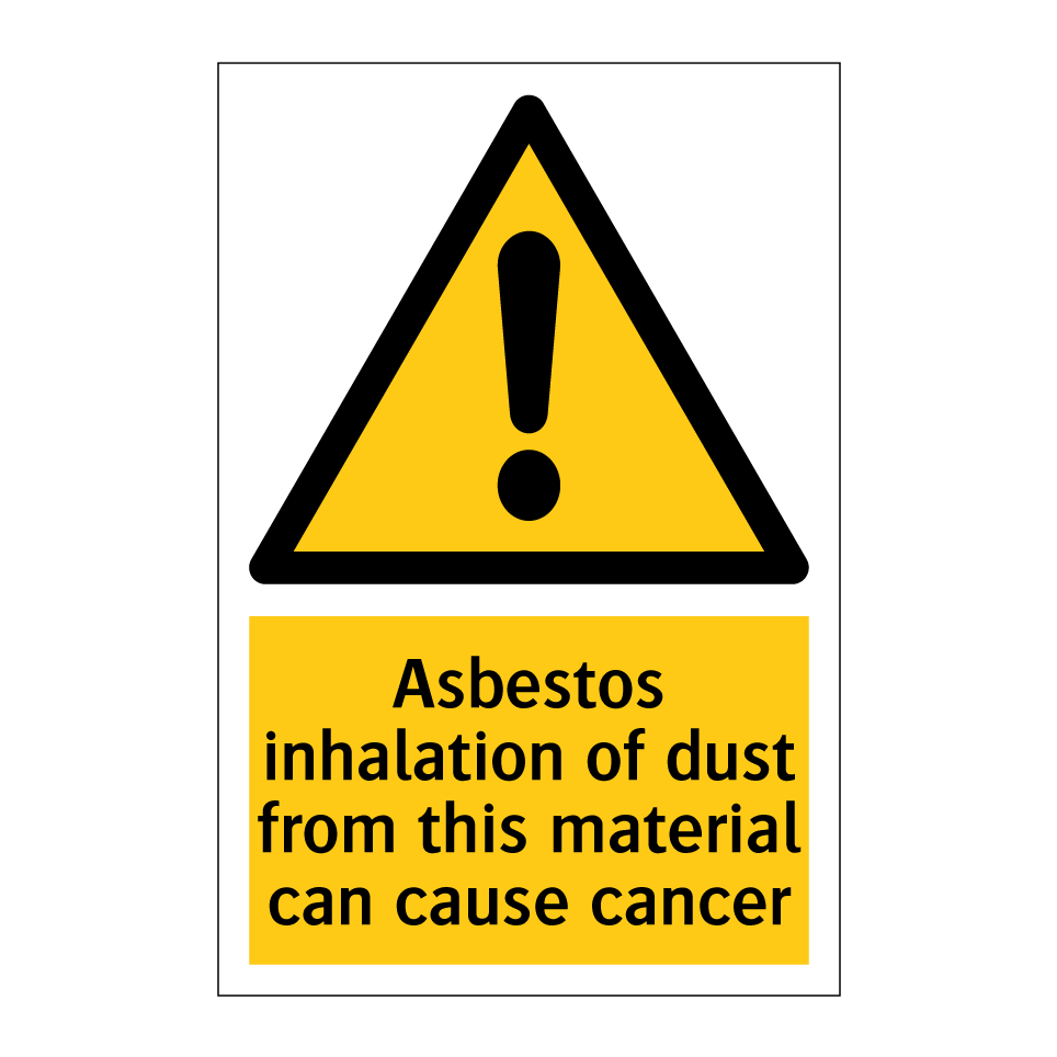 Asbestos inhalation of dust from this material can cause cancer