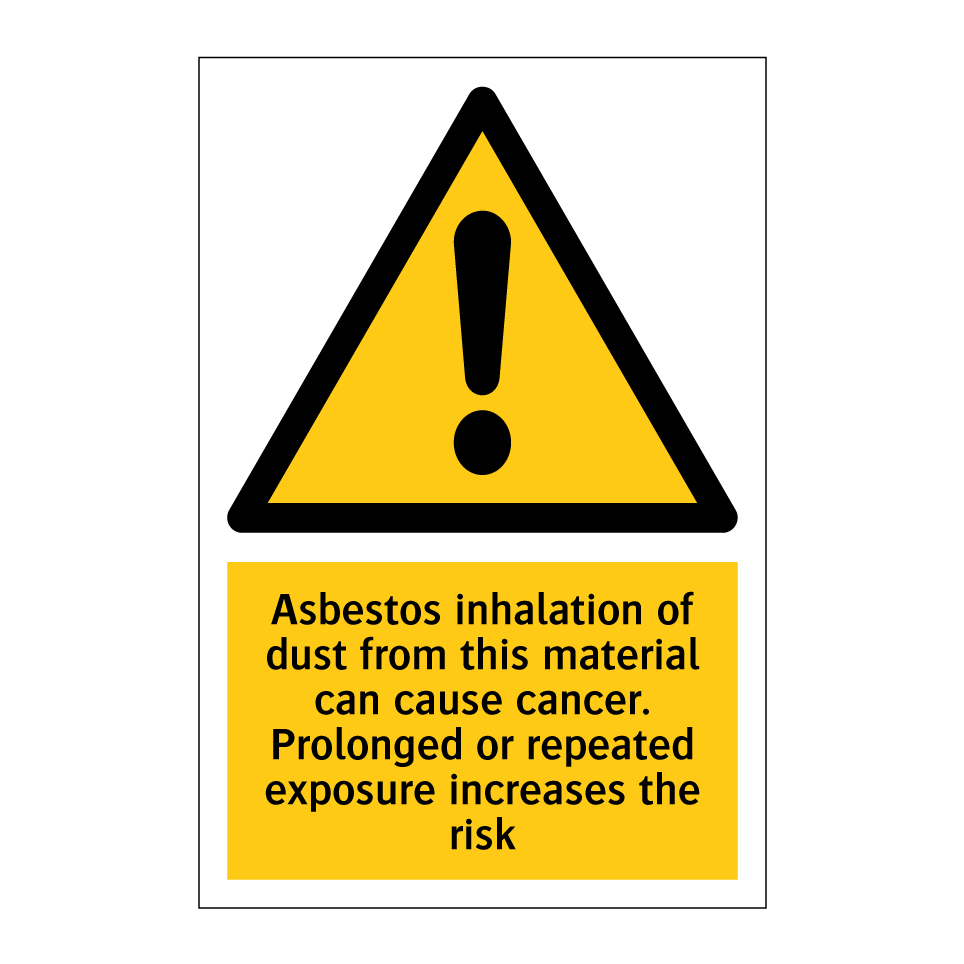 Asbestos inhalation of dust from this material can cause cancer. Prolonged or repeated exposure increases the risk