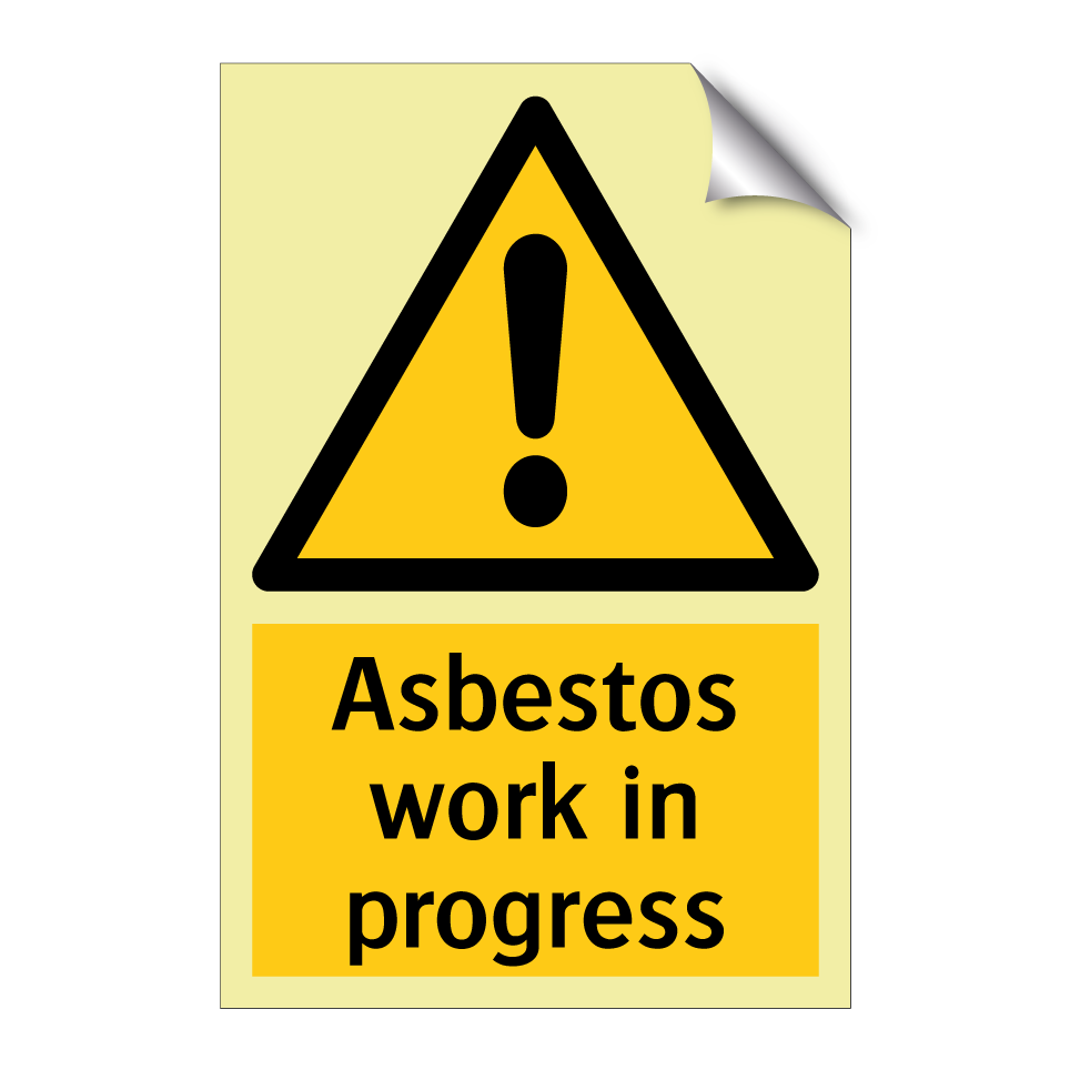 Asbestos work in progress