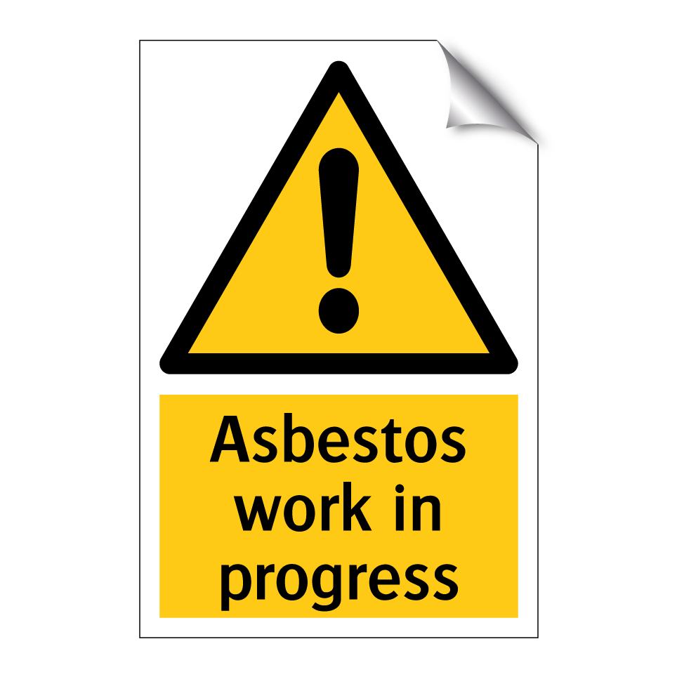 Asbestos work in progress