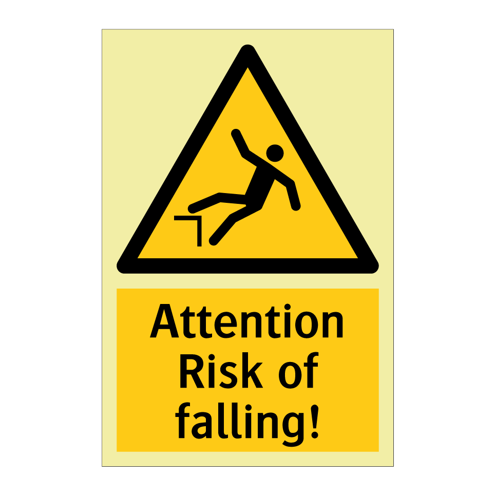 Attention Risk of falling!