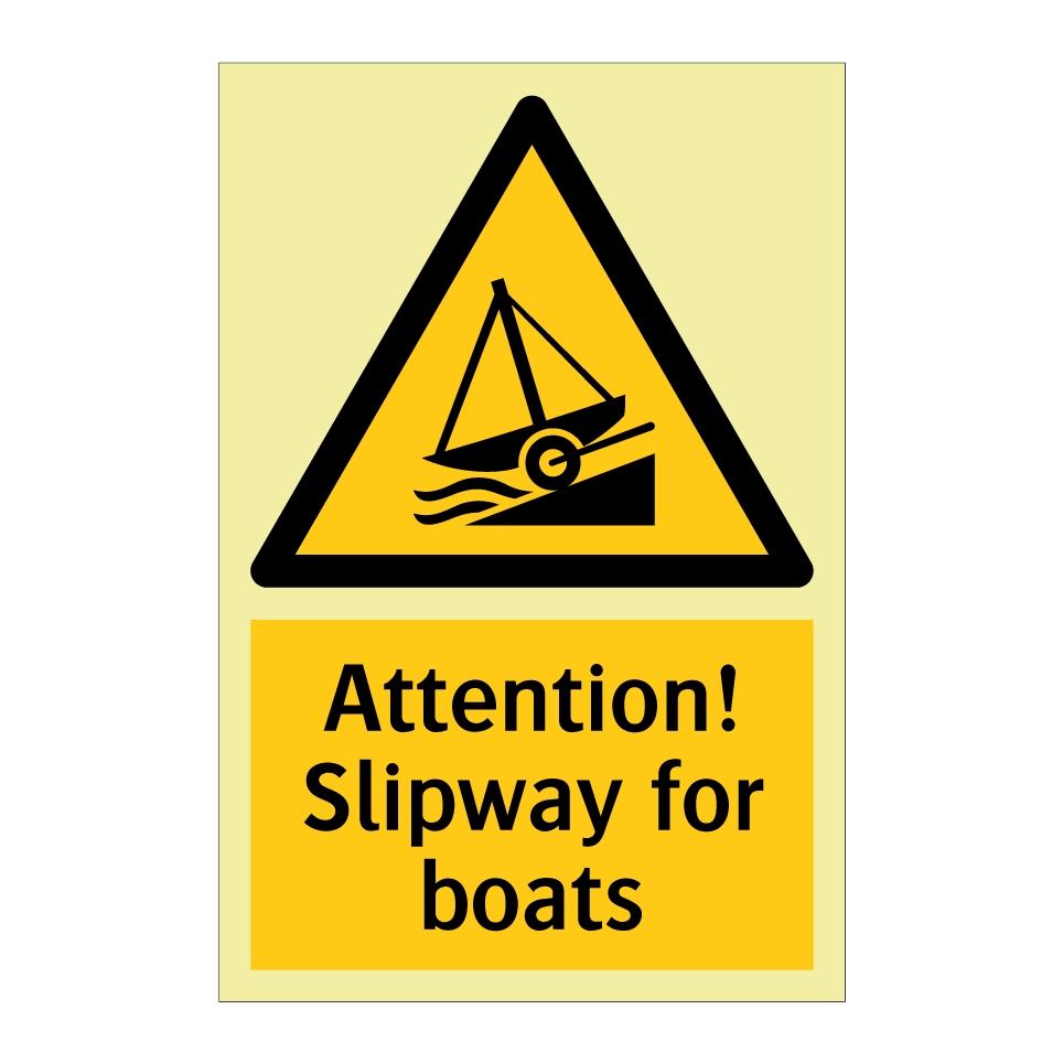 Attention! Slipway for boats