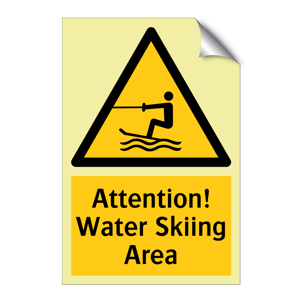 Attention! Water Skiing Area