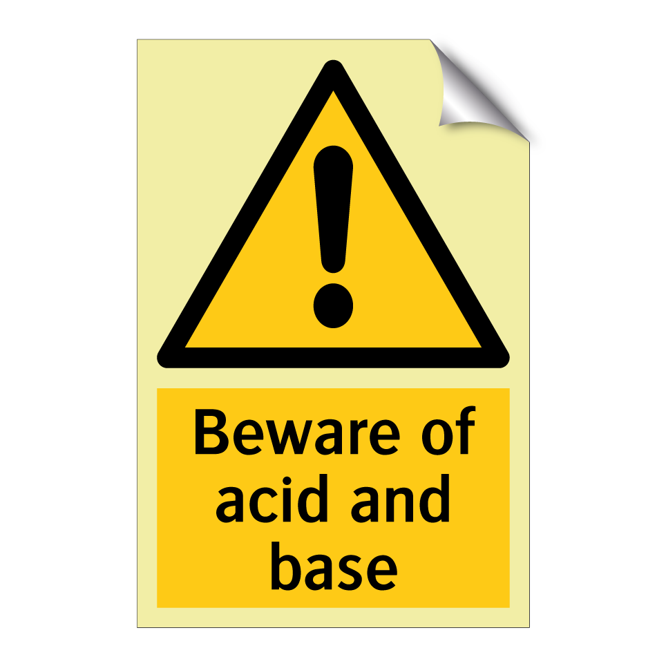 Beware of acid and base
