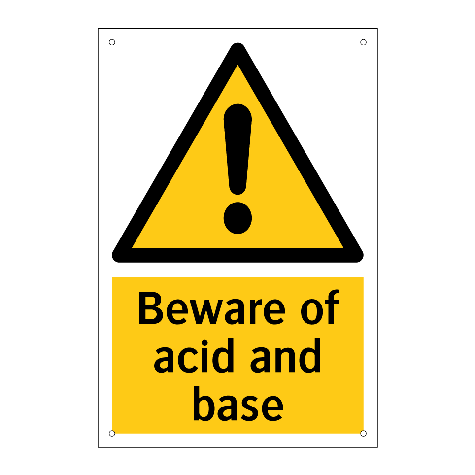Beware of acid and base