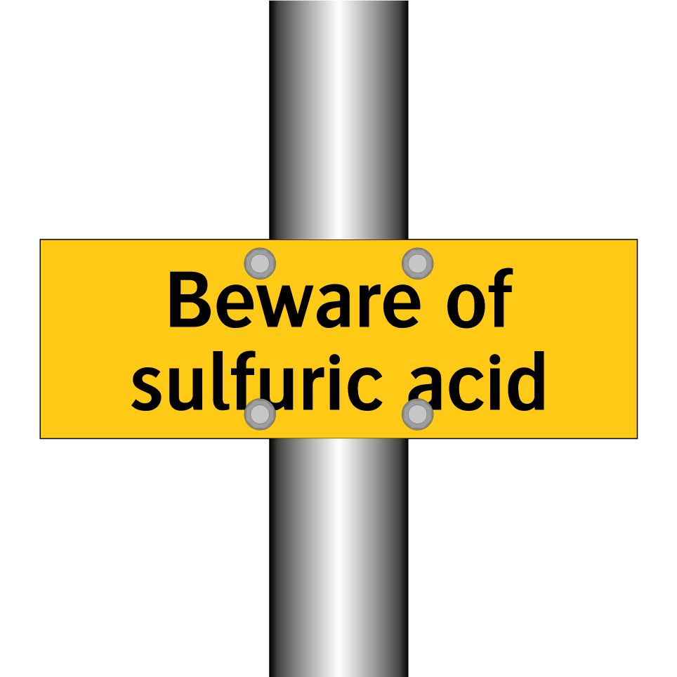 Beware of sulfuric acid