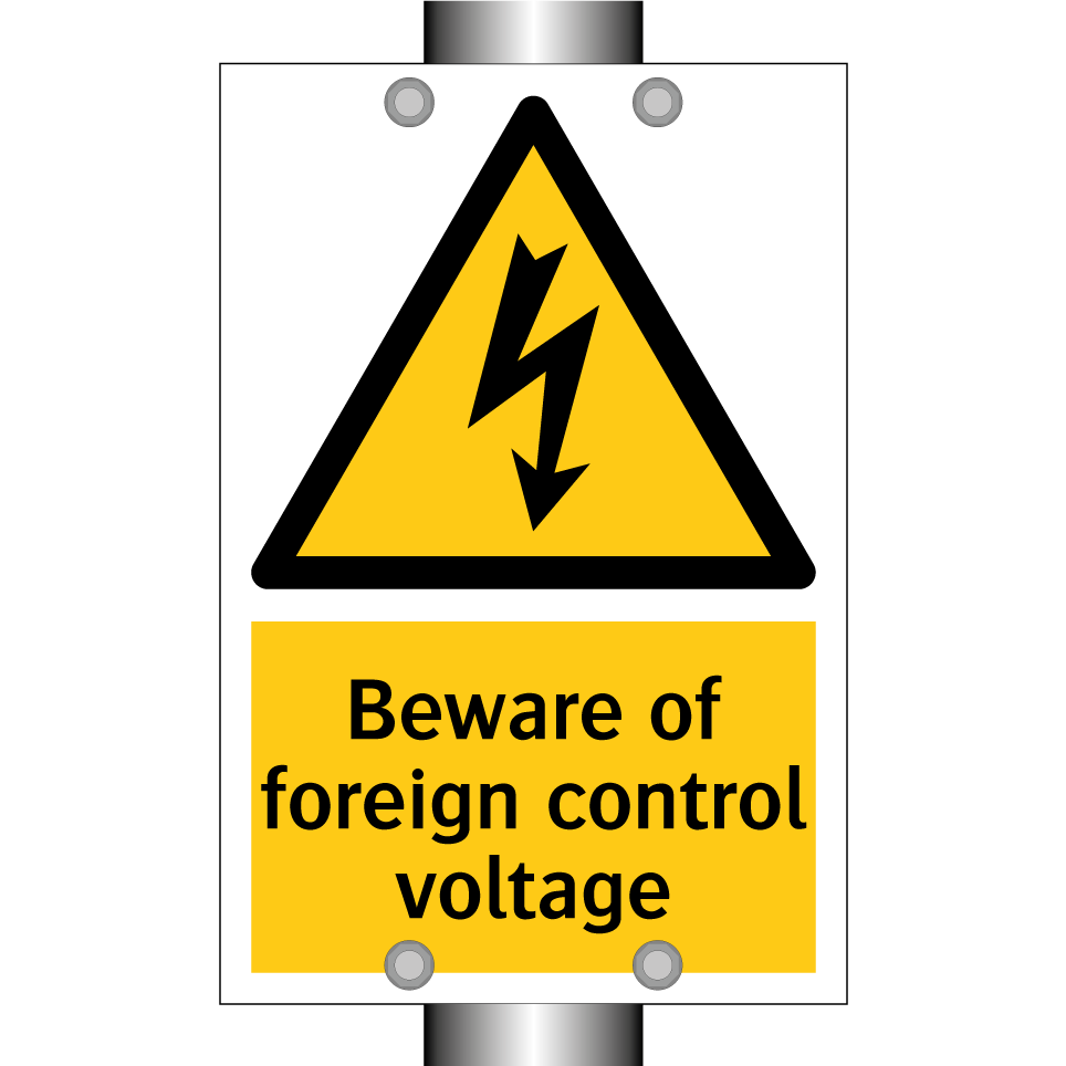 Beware of foreign control voltage