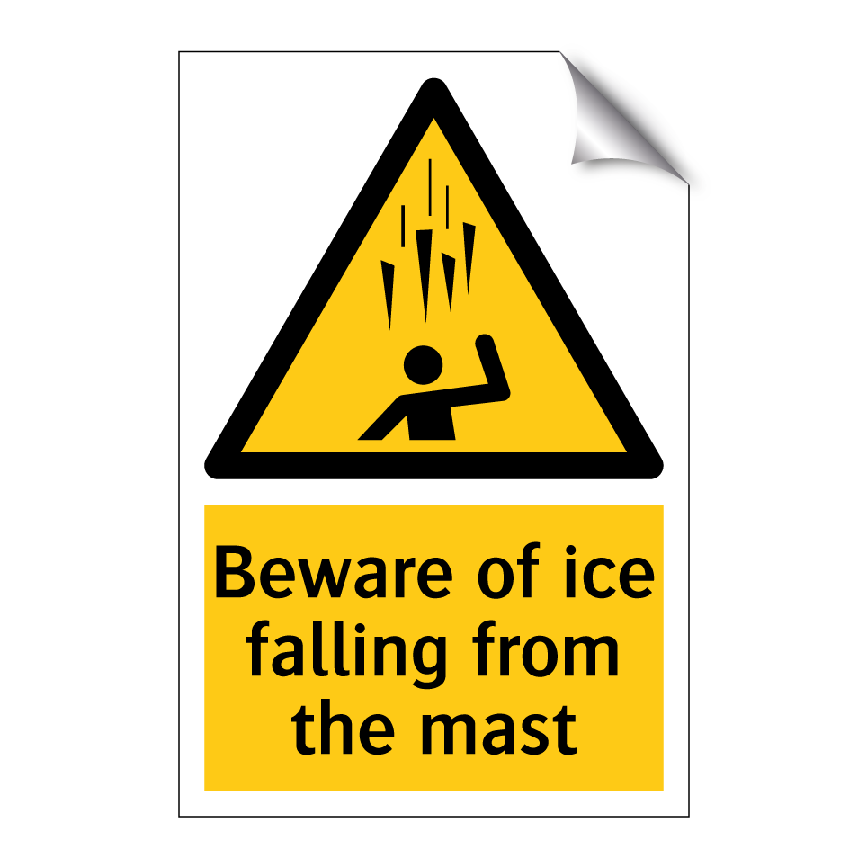Beware of ice falling from the mast