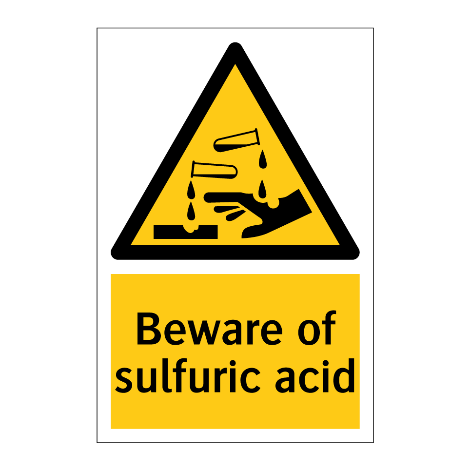 Beware of sulfuric acid