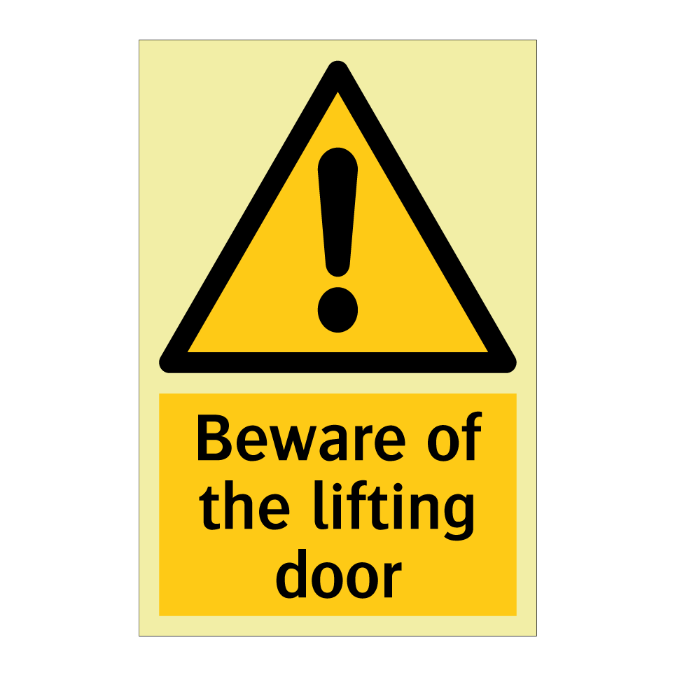 Beware of the lifting door