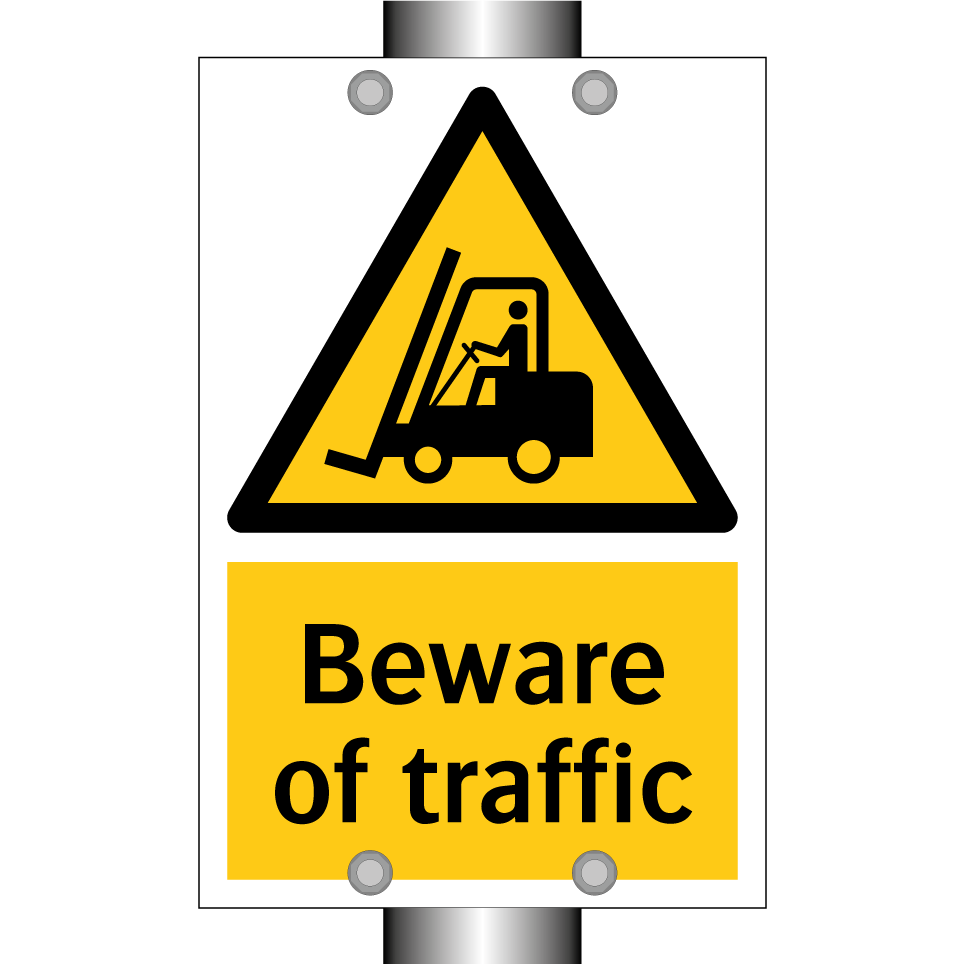 Beware of traffic