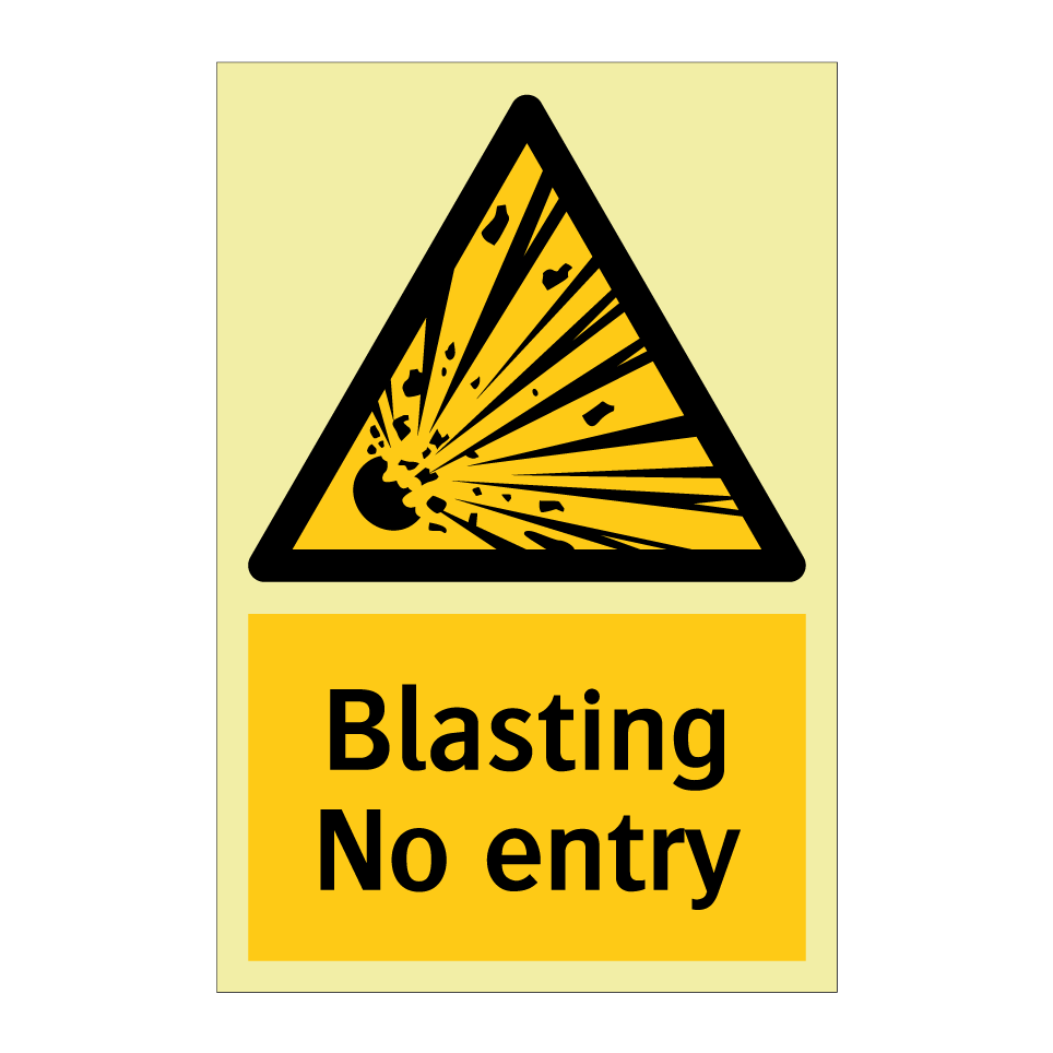 Blasting No entry