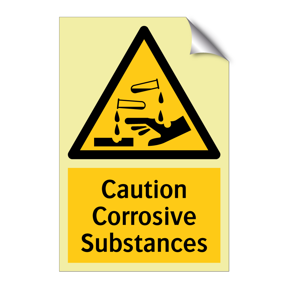 Caution Corrosive Substances