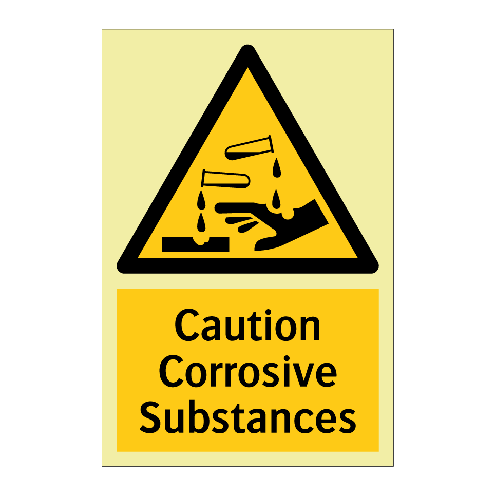 Caution Corrosive Substances