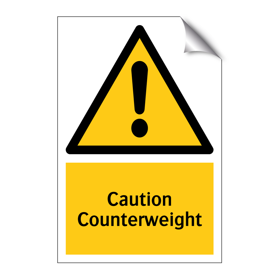 Caution Counterweight
