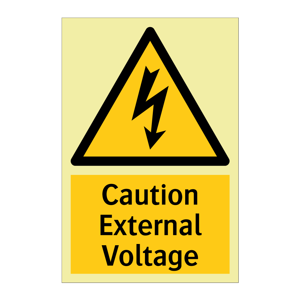 Caution External Voltage