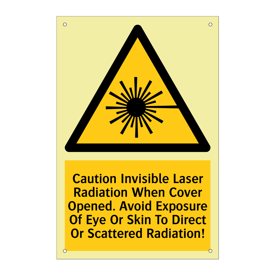 Caution Invisible Laser Radiation When Cover Opened. Avoid Exposure Of Eye Or Skin To Direct Or Scattered Radiation!