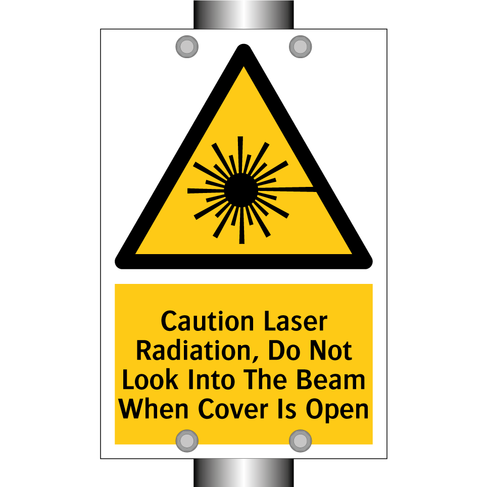Caution Laser Radiation, Do Not Look Into The Beam When Cover Is Open