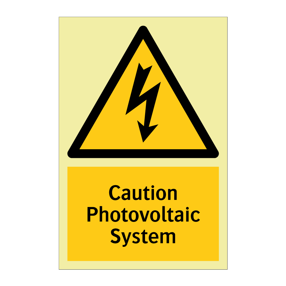 Caution Photovoltaic System