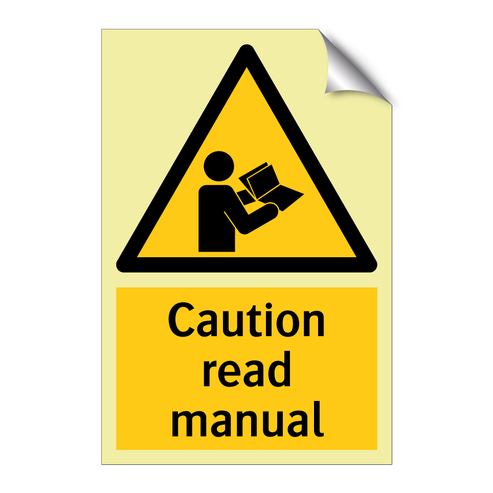 Caution read manual